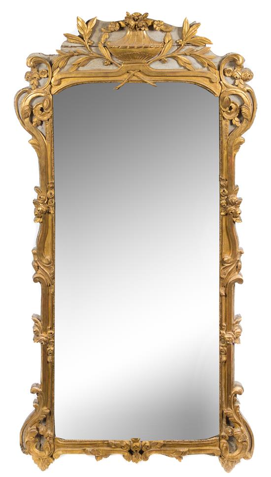 Appraisal: Sale Lot A Louis XVI Painted and Gilt Pier Mirror