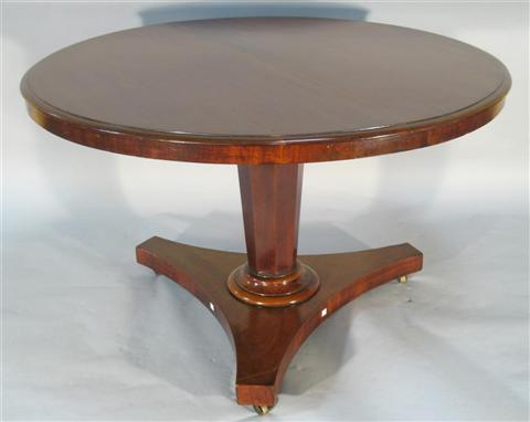 Appraisal: WILLIAM IV STYLE MAHOGANY CENTER TABLE mid late th century