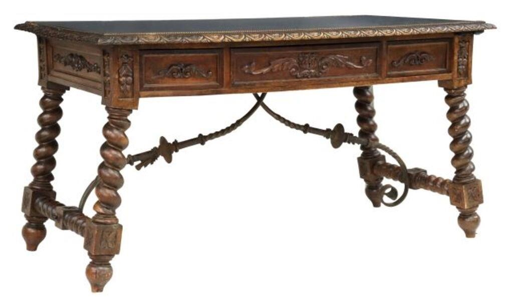 Appraisal: Spanish Baroque style writing desk late th early th c