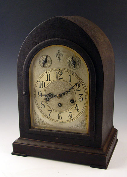 Appraisal: SETH THOMAS NO BEEHIVE CHIME CLOCK Circa 's crazed mahogany