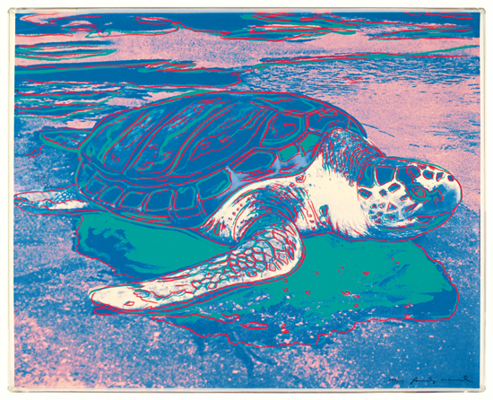 Appraisal: ANDY WARHOL Turtle Color screenprint on Lenox Museum Board x