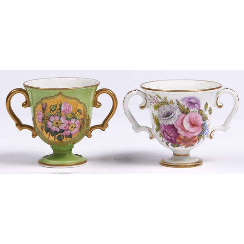 Appraisal: Two Sampson Hancock bell shaped loving cups one dated and