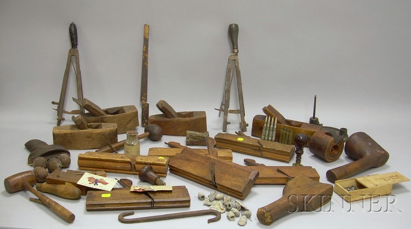 Appraisal: Group of Assorted Domestic and Country Tin Wood and Metal