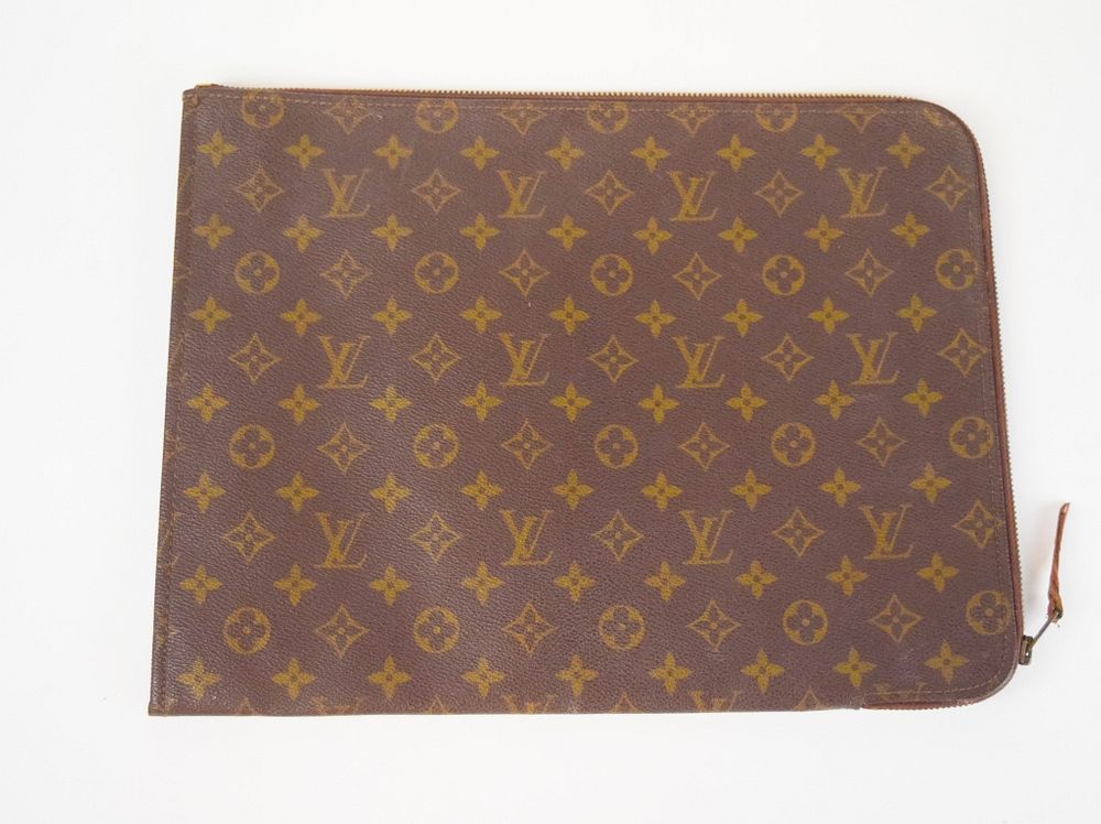 Appraisal: Louis Vuitton Poche Documents Portfolio Louis Vuitton monogram Poche Documents