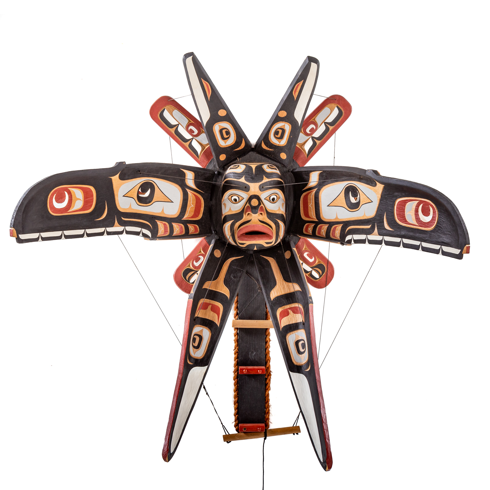 Appraisal: NORTHWEST COAST STYLE TRANSFORMATION MASK Unidentified Native American or First