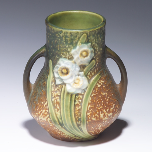 Appraisal: Rare ROSEVILLE Jonquil vase Unmarked x