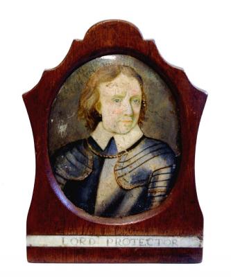 Appraisal: ENGLISH SCHOOL Portrait of the Lord Protector unsigned oval on