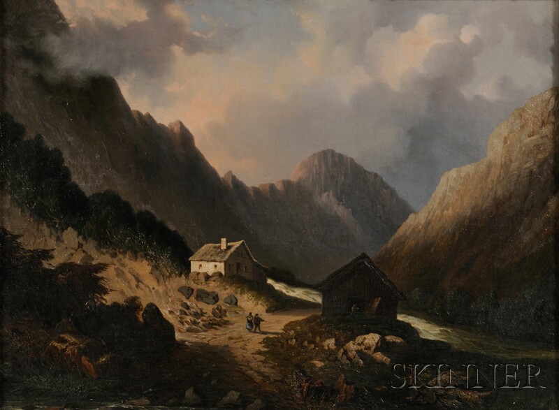 Appraisal: Attributed to Paul Gottlieb Weber German American - Cottage and