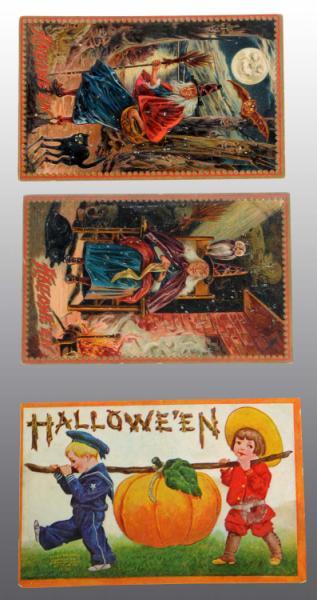 Appraisal: Lot of Vintage Halloween Postcards Description Includes four Tucks with