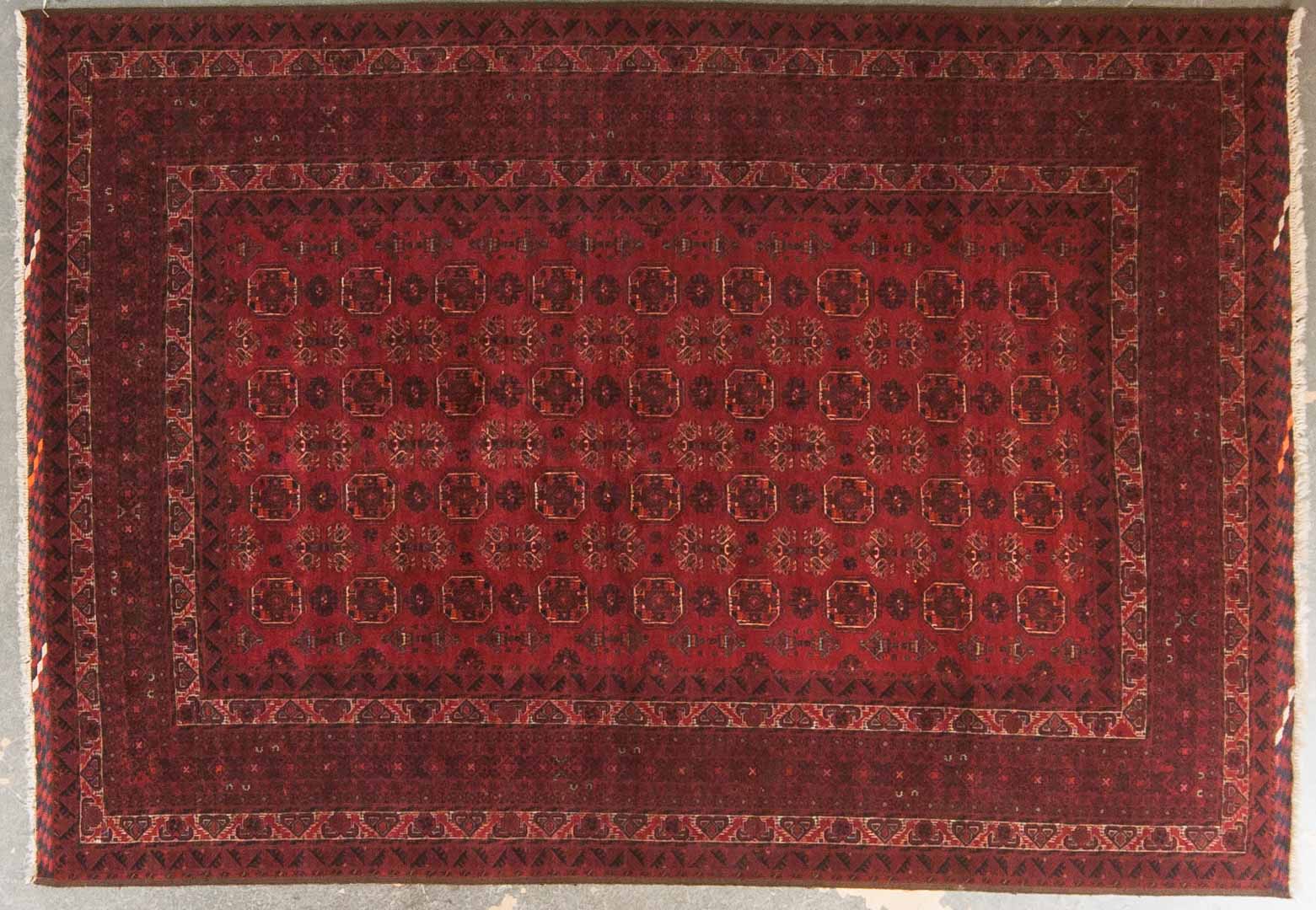 Appraisal: Afghan Bohkara rug approx x Afghanistan modern Condition Like new