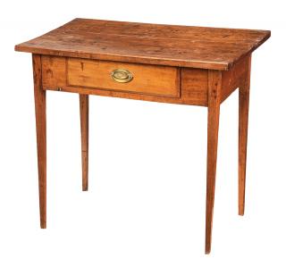 Appraisal: Southern Federal Walnut Writing Table Southern States th century walnut