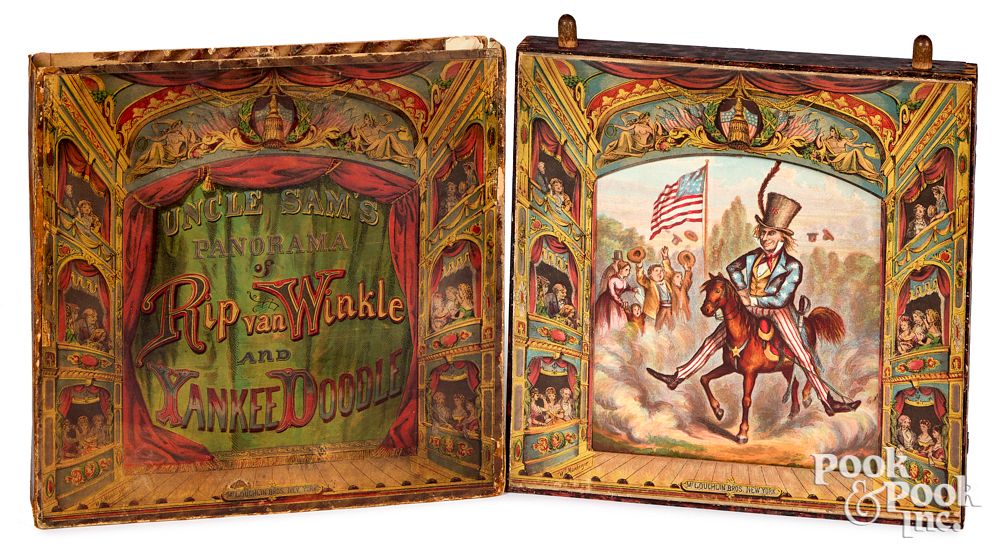 Appraisal: McLoughlin Uncle Sam's Panorama late th c McLoughlin Uncle Sam's