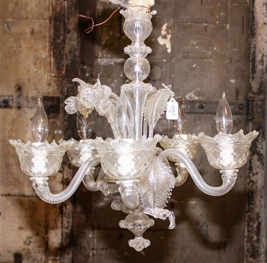 Appraisal: Sale Lot A Venetian Glass Chandelier Diameter inches Illinois