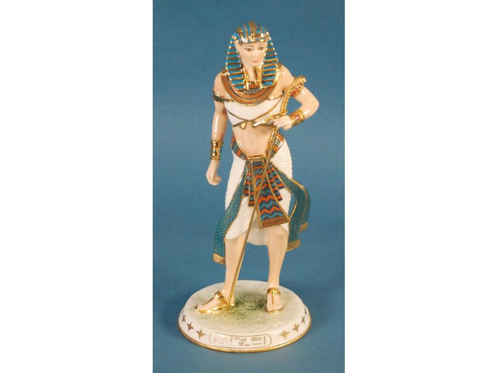 Appraisal: MODERN WEDGWOOD LIMITED EDITION CHINA FIGURE 'Tutankhamun' cm high on