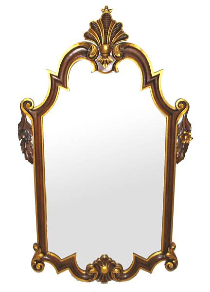 Appraisal: A Rococo style partial gilt mirror height ft in width