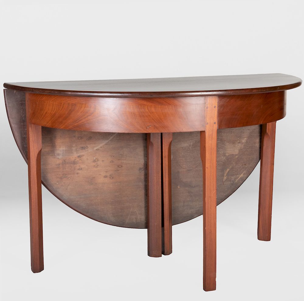 Appraisal: Federal Mahogany Drop Leaf Table x x in closed in