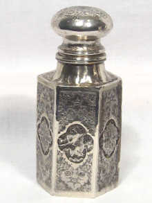 Appraisal: A Persian silver tea caddy cm high weighing approx grams