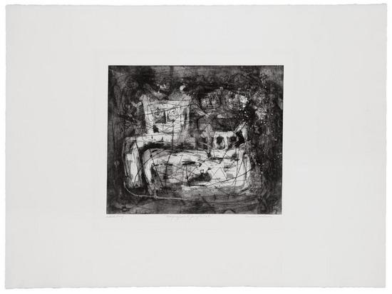 Appraisal: Louise Nevelson - magnificent jungle cats etching aquatint with drypoint