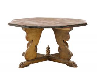 Appraisal: Octagonal Italian Library Table th C Italian mid to late