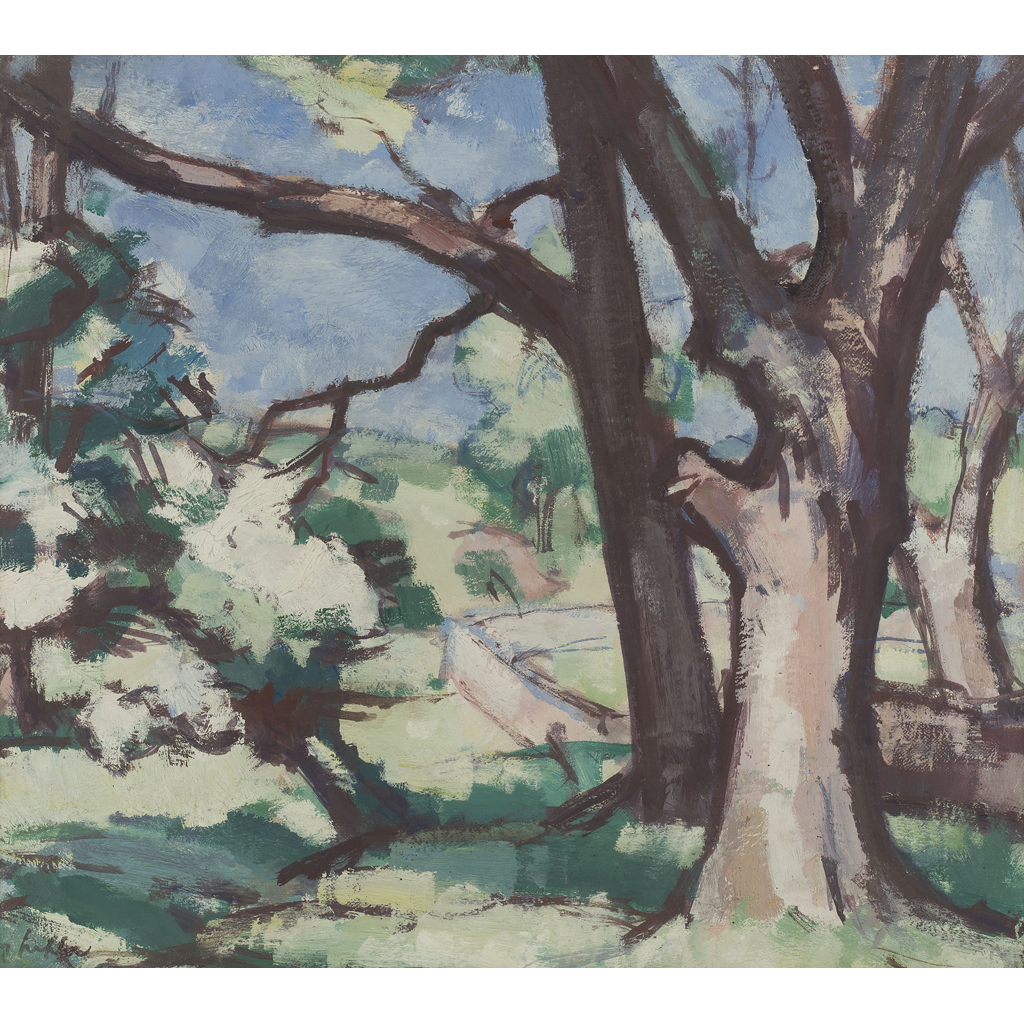 Appraisal: SAMUEL JOHN PEPLOE R S A SCOTTISH - TREE STUDY