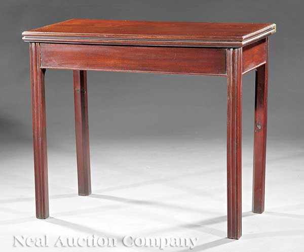 Appraisal: An American Chippendale Carved Mahogany Games Table c - Mid-Atlantic