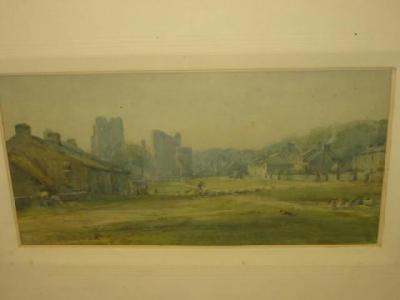 Appraisal: ARTHUR REGINALD SMITH Hazy Morning Castle Bolton signed inscribed label