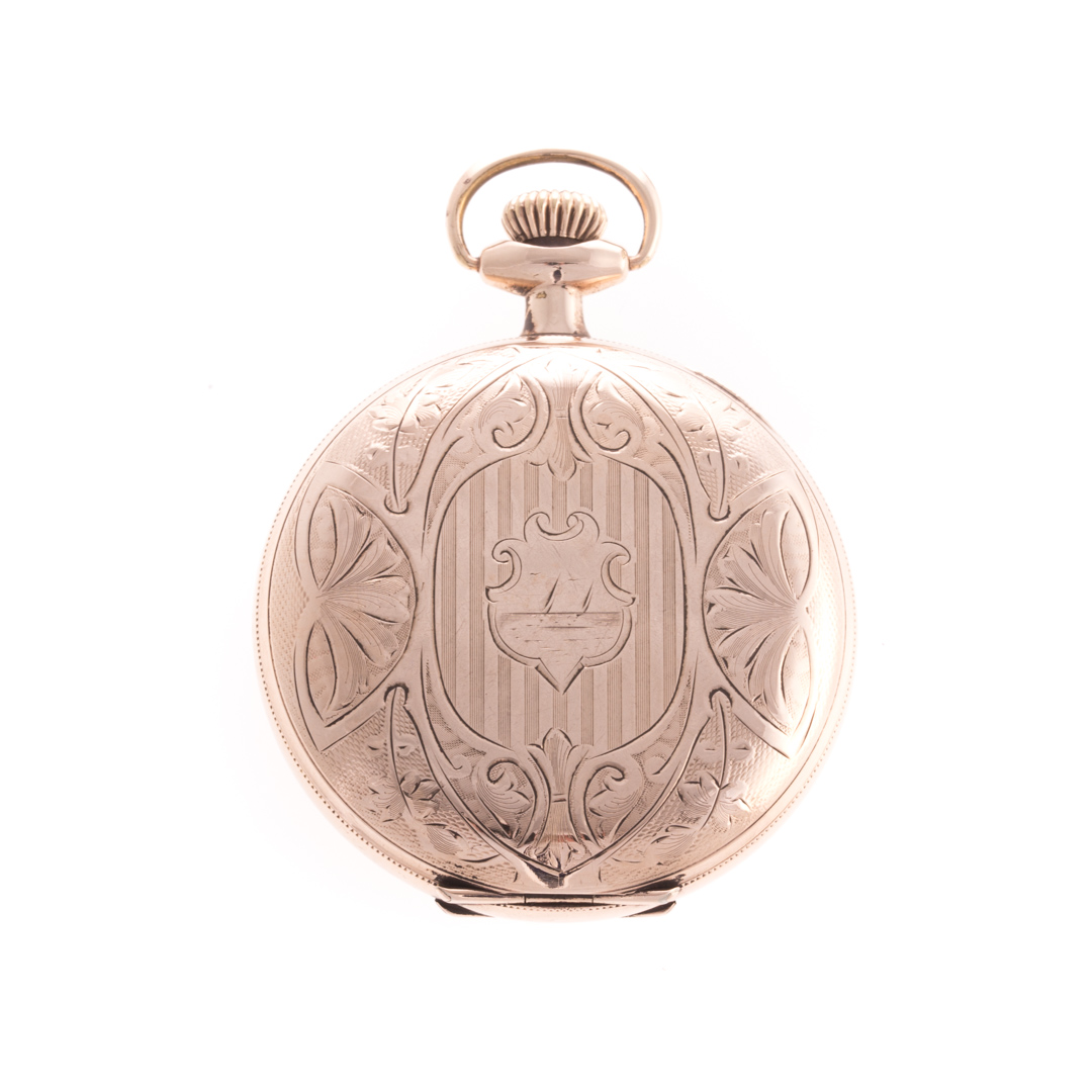 Appraisal: A Gent's Engraved Hunter Elgin Pocket Watch Elgin year case