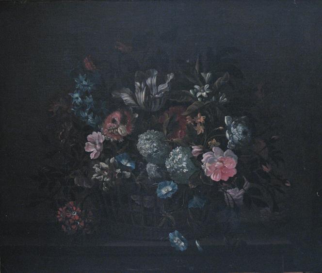 Appraisal: JEAN BAPTISTE MONNOYER A still life of summer flowers in