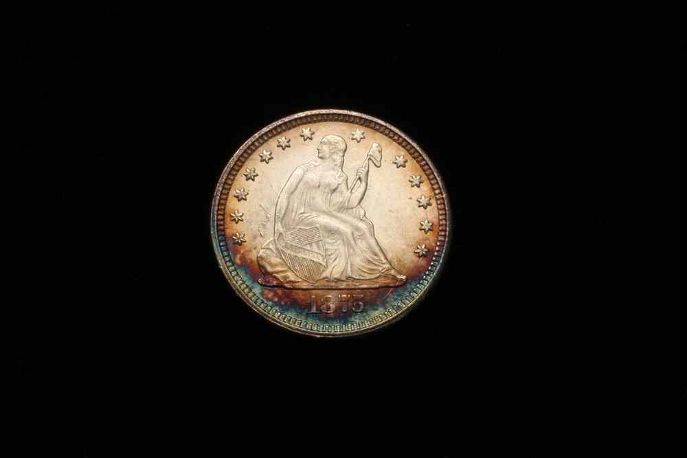 Appraisal: COIN - Liberty Seated quarter lovely toning choice