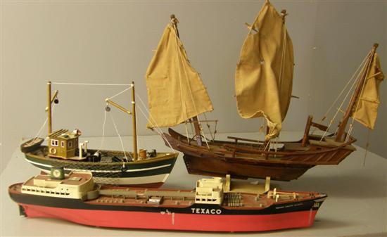 Appraisal: Model of a Junk by model of a fishing Boat