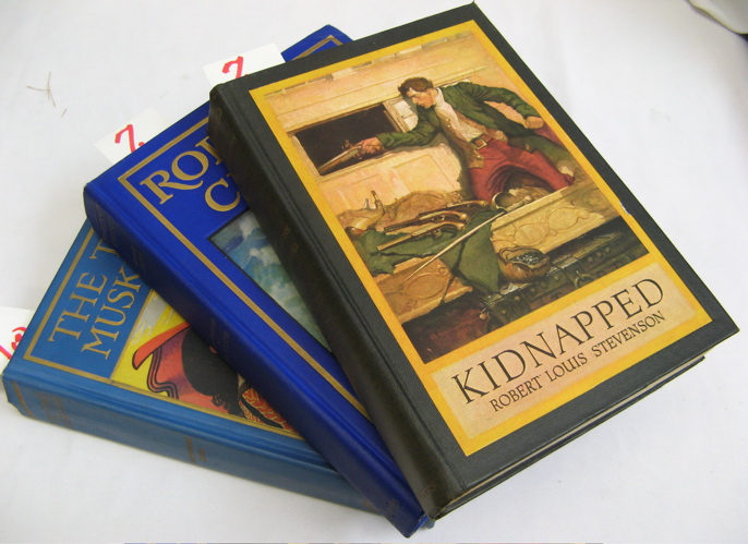 Appraisal: THREE CHILDREN'S COLLECTIBLE BOOKS Kidnapped by Robert Louis Stevenson illus