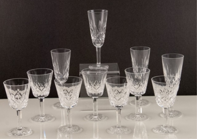 Appraisal: wine goblets champagne glasses