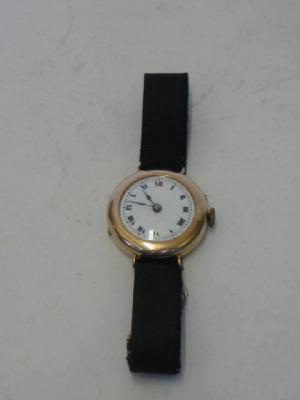 Appraisal: A LADY'S CT GOLD WATCH the Swiss winding movement having