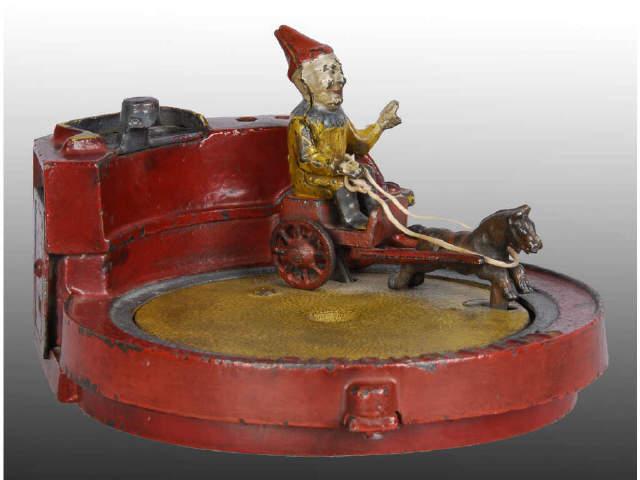 Appraisal: Cast Iron Circus Mechanical Bank Description Old repaint to red