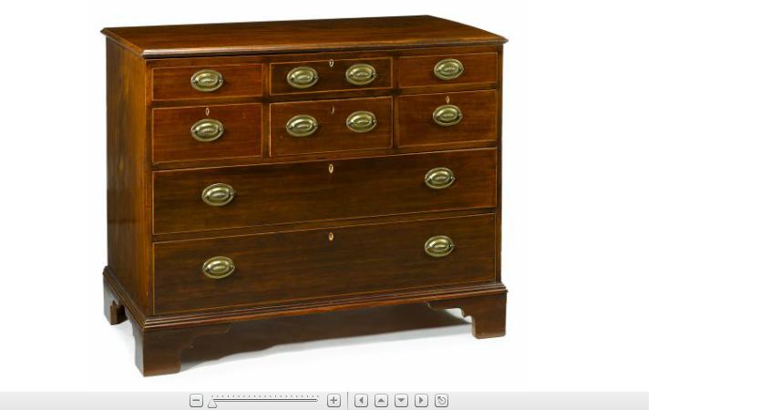 Appraisal: English mahogany Beau Brummel th century