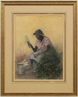 Appraisal: Elizabeth O'Neill Verner pastel Charleston South Carolina - flower vendor