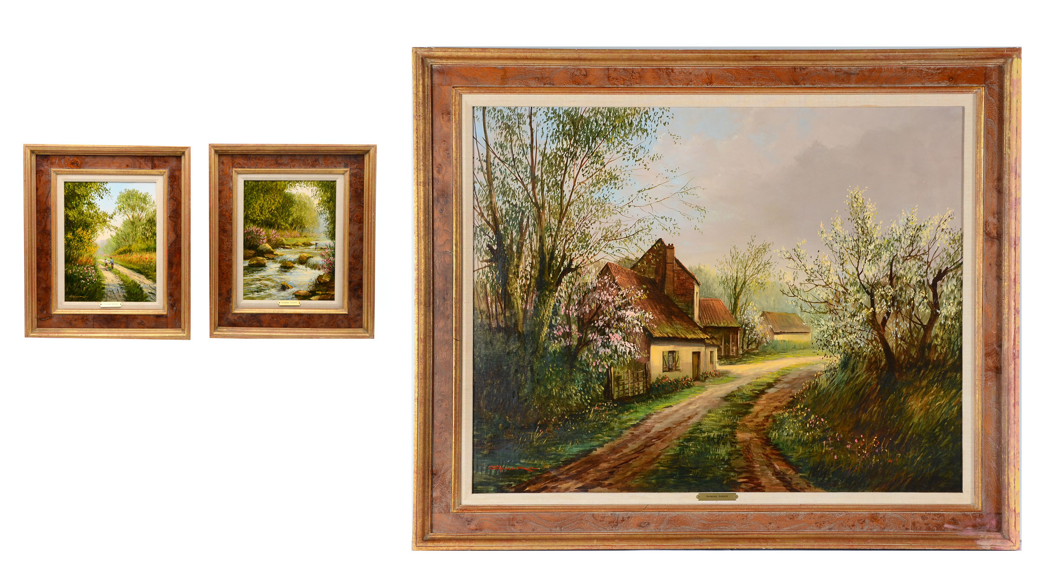 Appraisal: QUENCE Raymond French - To include Country Road Landscape with