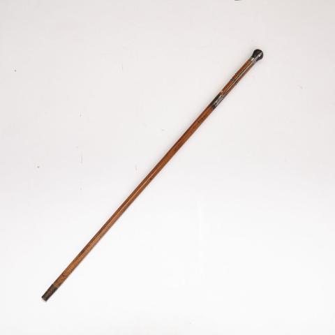 Appraisal: Victorian Malacca and Horn Swithblade Gadget Cane th century with