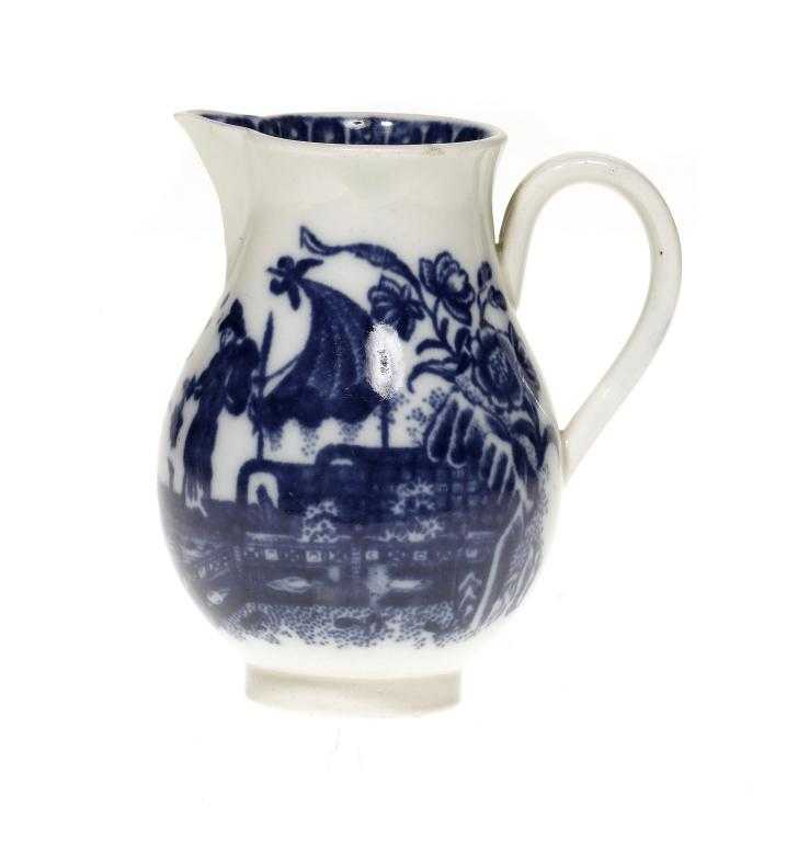 Appraisal: A CAUGHLEY SPARROW BEAK JUG transfer printed in underglaze blue