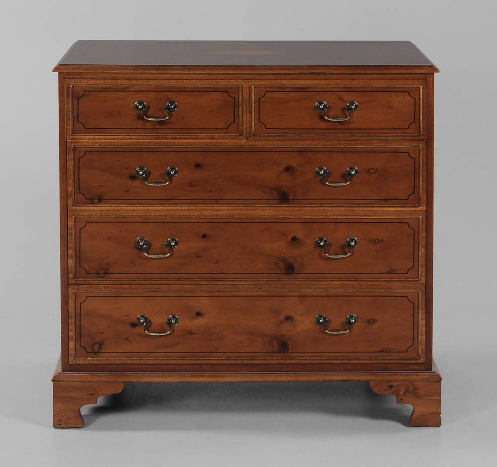 Appraisal: Chippendale Style Five-Drawer Ch