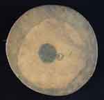 Appraisal: AUTHENTIC LATE TH CENTURY PLAINS INDIAN DRUM Constructed of -pc