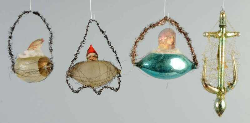 Appraisal: Lot of Wire Wrapped Christmas Ornaments Condition Excellent Size Largest