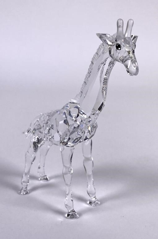 Appraisal: Swarovski Crystal Retired Baby Giraffe Original box is included but