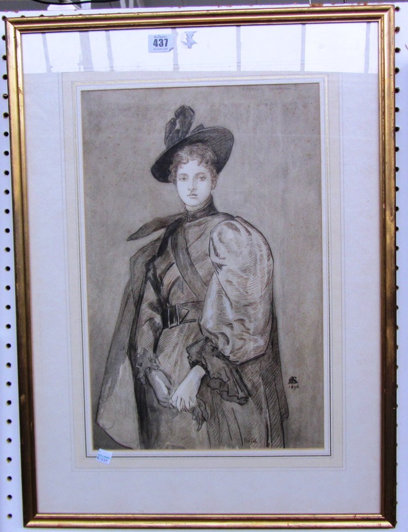 Appraisal: George Adolphus Storey - A German Governess pen ink and