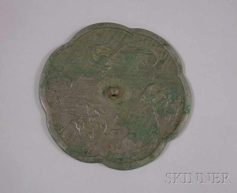 Appraisal: Tang Period Mirror decorated with mythical beasts