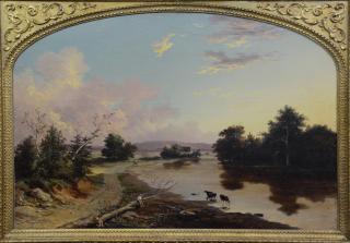 Appraisal: Walter Mason Oddie - oil on canvas Susquehanna Near Binghampton