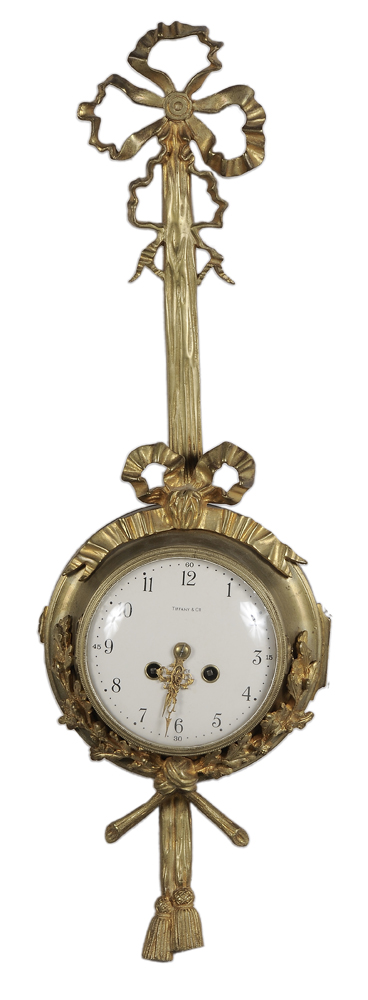 Appraisal: Tiffany Wall Clock French early- th century Louis XVI style