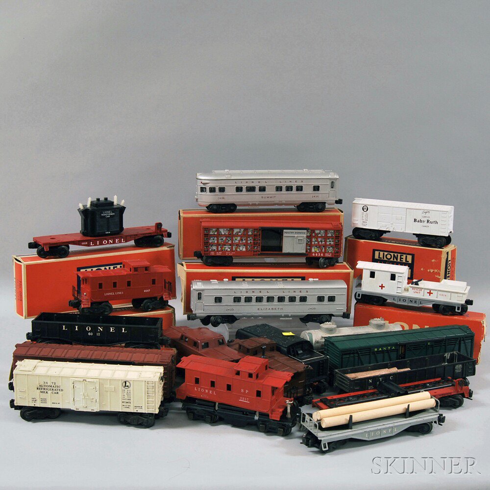 Appraisal: Forty-one Lionel O Gauge Engines and Cars including engines cars