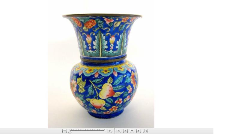 Appraisal: Chinese Canton enamel two-part vase late th century