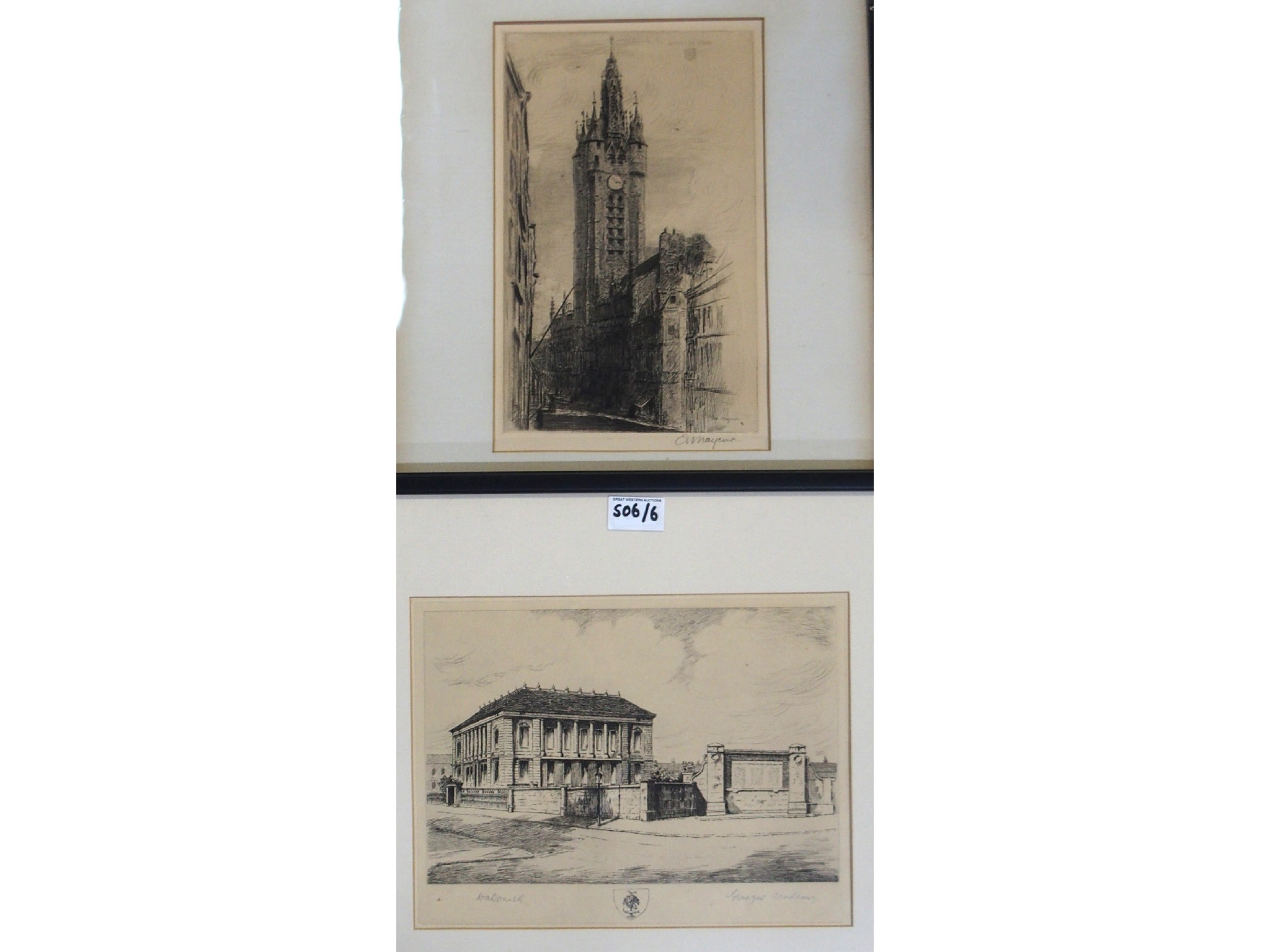 Appraisal: A MAYEUR Continental Street W A DONNELLY Glasgow Academy signed